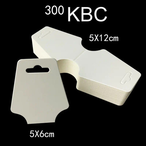 Jewelry Packaging Kraft Paper Card Black and White Folded Hanging Band for Necklaces and Hair Accessories Display Rope Bags