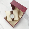 OEM Custom Environmental protection Recycled Paper Watch Box Gift Set Pu Leather Double Open Watch Luxury Box Single Watch Box