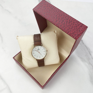 OEM Custom Environmental protection Recycled Paper Watch Box Gift Set Pu Leather Double Open Watch Luxury Box Single Watch Box