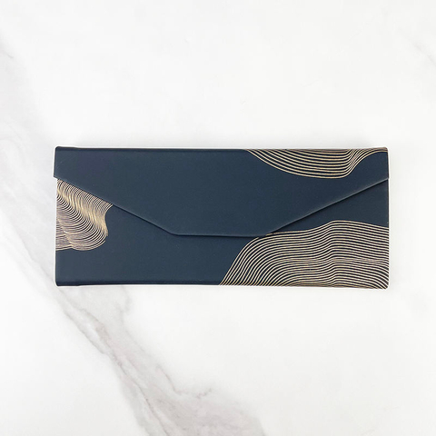 Custom Logo Reusable PU Leather Folding Sunglasses Case Classical Style Triangle Glasses Packaging Box
