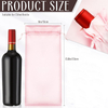Luxury Pink Soft Grape Wine Silk Gift Jewelry Packaging Pouch Custom Printed Logo Satin Dust Wine Drawstring Bag