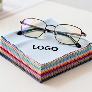 Wholesale Colorful Suede Glasses Cloth Custom Logo Digital Printing Microfiber Lens Sunglasses Cleaning Cloth