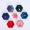 Soft Candy Color Velvet Jewelry Box Fashionable Hexagon Pendant Earrings Necklace Wedding Ring Storage Packaging Gift Girls
