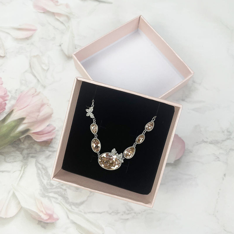Factory Custom Cardboard Paper Packaging Beige Detachable Box Lid Rigid Gift Jewelry Box with Neck Bracelet Men Box
