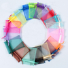 9*12 cm Organza Bag Custom Transparent 21 Colors Bolsa De Gift Pouch Jewelry Packaging Organza Bag Cosmetic Storage with logo