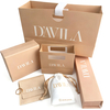 Wholesale Custom Print logo White Jewelry Packaging Set Integrated Solution Jewelry Pouch Ring Necklace Jewelry Bag & Box