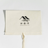 Luxury Reusable Organic Cotton Jute Twill Envelope Dust Bag Custom Logo Printing Drawstring Jewelry Gift Packaging Pouch Handbag