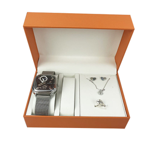 Luxury High Quality Custom Logo Black Cardboard Paper Gift With Foam Insert Packaging Display Single Watch Box Case
