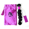 Eco-Friendly Dust-proof Large Satin Bag Recyclable Satin Drawstring Bag with Custom Logo and Silk Screen Printing