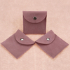 Custom Jewelry Bags with Logo Printed Microfiber Suede Jewelry Envelope Necklace Bag Jewelry Pouch with logo
