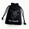 Recycle Organic Cotton Bag Black Canvas Hemp Fabric Gift Drawstring Dust Bag Jewelry Packaging Pouch Bags