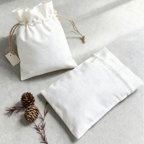 Personalized Cotton Bag Custom Logo Cotton Drawstring Bag Jewelry Pouch Gift Jewelry Dust Bags Luxury