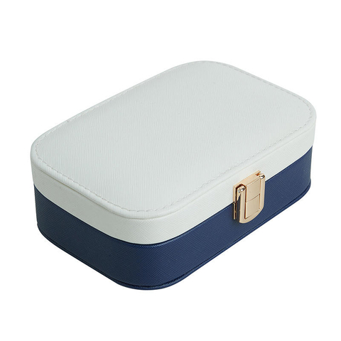 Wholesale Ladies & Girls Organizer Packaging Boxes Ring Earring Pendant Bracelet Leather Zipper Closure Storage Jewelry Box