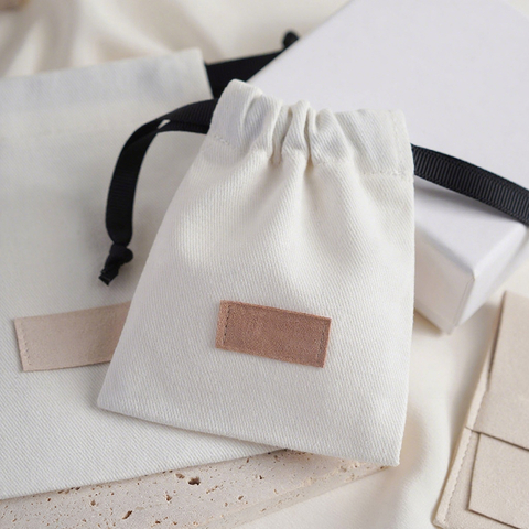 Custom Cotton Bag for Underwear Shoes Candy Coffee Food Bag Shopping Promotion Dust Textile Jewelry Pouch Gift Packing