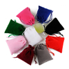 Custom Recyclable Velvet Drawstring Pouch for Jewelry Watches Gemstones Clothes and Shoes-Colorful with Logo Gift