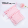 Luxury Color Velvet Jewelry Storage Bag Custom Logo Printed Velvet Drawstring Perfume Gift Packing Pouch