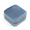 Custom Logo Ring Earrings Pendant Velvet Jewellery Display Boxes Wedding Proposal PU Leather Jewelry Storage Box