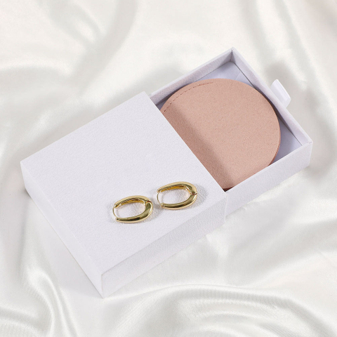 Luxury Microfiber Round Jewelry Bag Necklace Ring Storage Bag Suede Insert Pad Custom Microfiber Jewelry Pouch