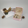 Free Sample Custom Logo Velvet Jewelry Packaging Box Multiple Use Leather PU Leather Box Ring Earrings Necklace Mix Use Set