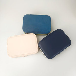 Free Sample Custom Logo Velvet Jewelry Packaging Box Multiple Use Leather PU Leather Box Ring Earrings Necklace Mix Use Set
