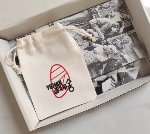 Custom Cotton Drawstring Bag Small Canvas Jewelry Cloth Storage Bag with Recyclable Feature for Gift Use