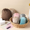 Custom Print Luxury Flannel Bag Gift Drawstring Pouch Perfume Candle Jewelry Suede Pouch Dice Jewelry Velvet Bags With Logo