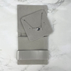 Custom Logo Printed Jewelry Bag Small Envelope Flap Microfiber Necklace Earring Jewelry Packaging Pouch Bag
