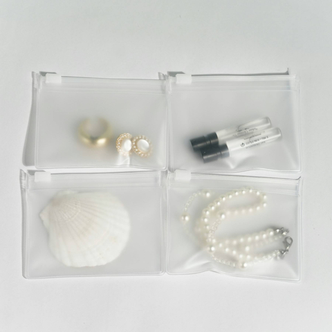 Wholesale Transparent PVC Ziplock Gift Bags for Jewelry Custom Logo Small Zipper Pouch for Necklaces Bracelets Mailing Underwear