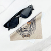 Lion Pattern Microfiber Eyeglasses Glasses Cleaning Cloth Eyewear Accessories Sunglasses Screen Lens Cleaner Cloth