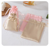 Custom Luxury Silk Satin Jewelry Dust Bag Gift Packing Storage Satin Drawstring Pouch for Jewelry Gift