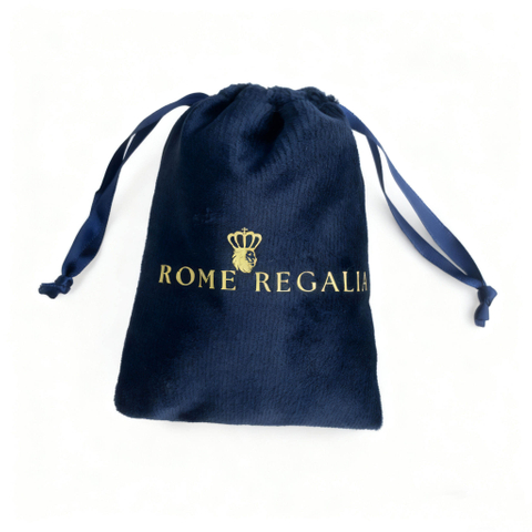 Velvet Luxury Drawstring Bag with Gold Print Hot Sellers for Socks Candle Gift & Jewelry Storage Screen Printing Finish