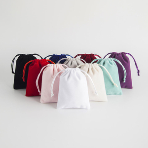 Factory Direct Sale Plush Drawstring Bag with Custom Logo Printing for Jewelry Storage and Antique Toy Packaging